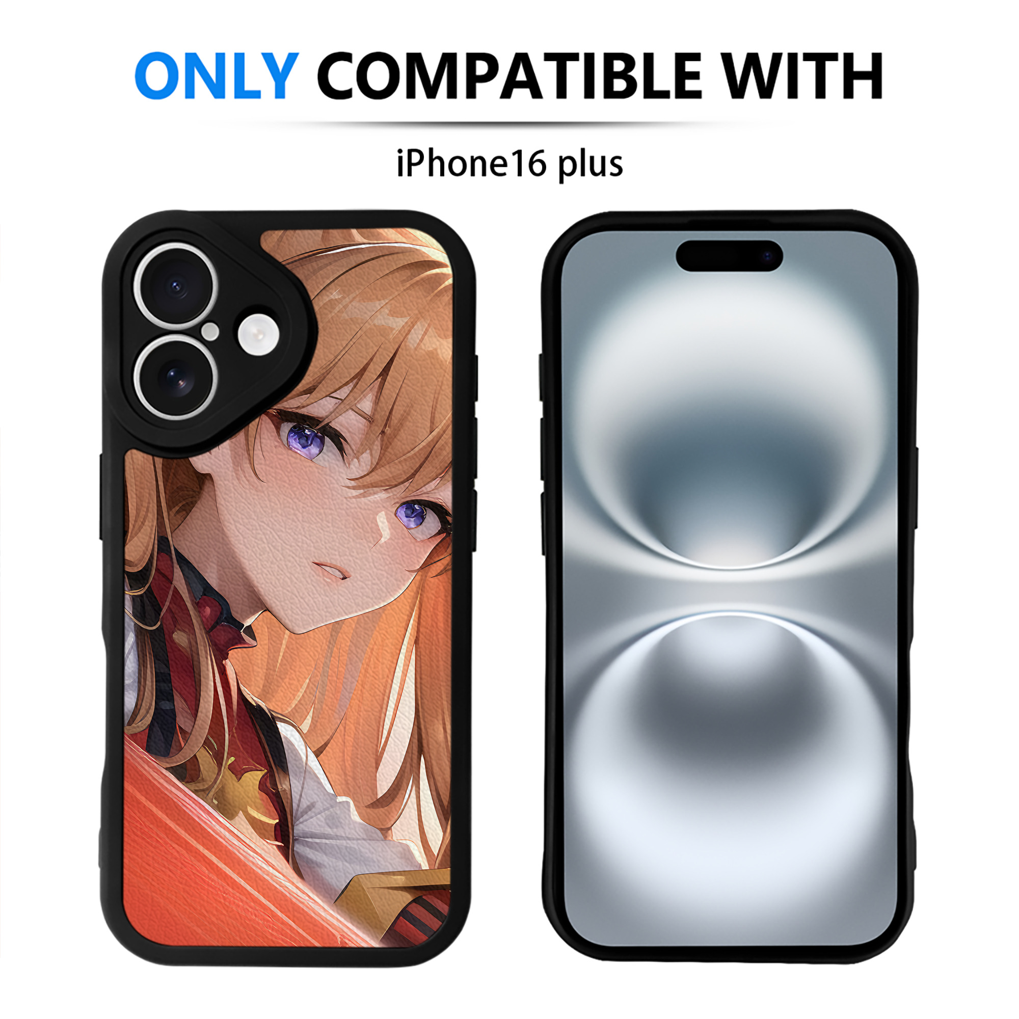 （画像用） EVA 新世紀エヴァンゲリオン 【iPhone 16シリーズ対応】シリコンスマホケース（レザー調） 材質：シリコン